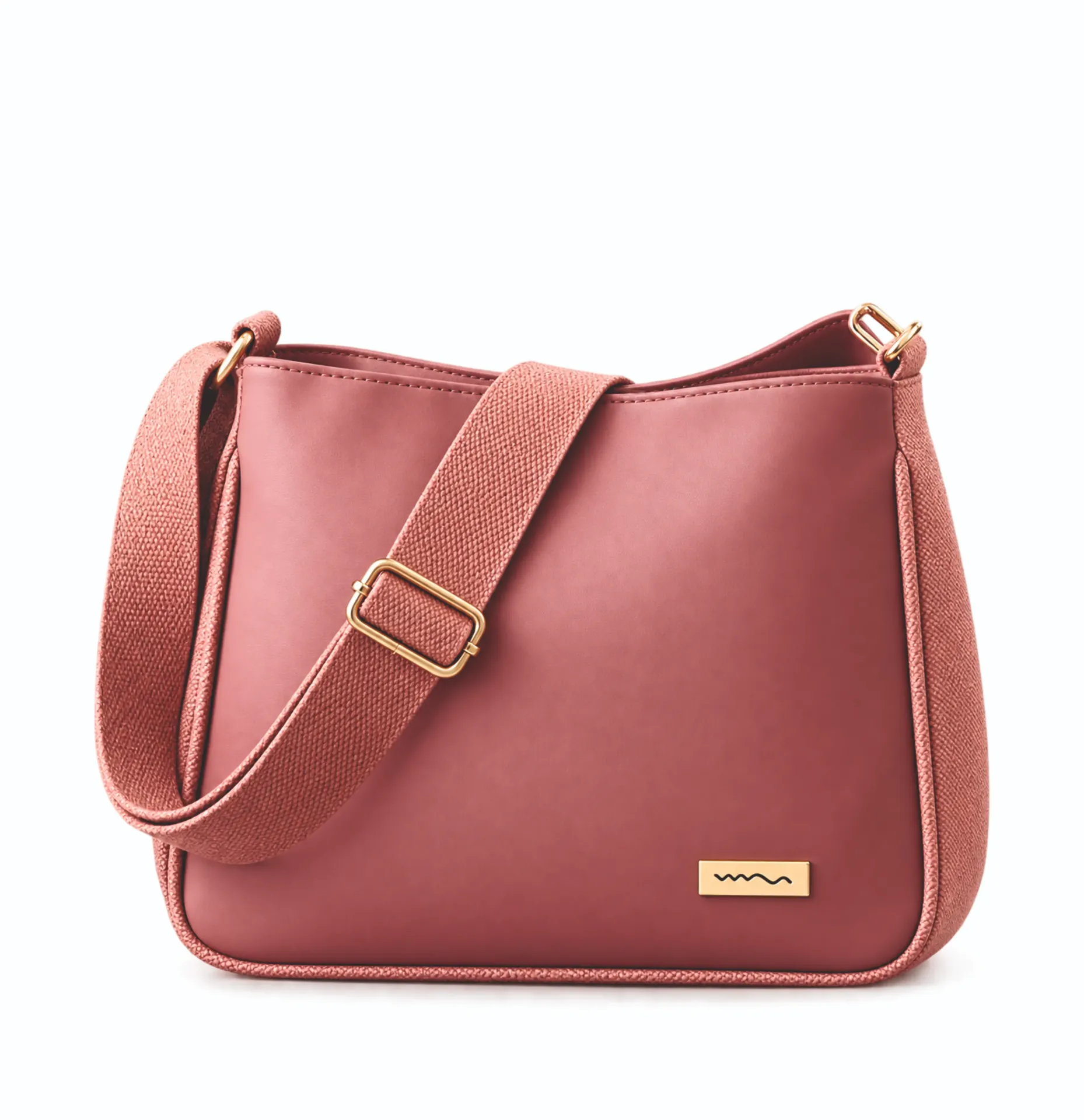 Nina Crossbody Sling Bag in Dusty Rose / Mauve Pink