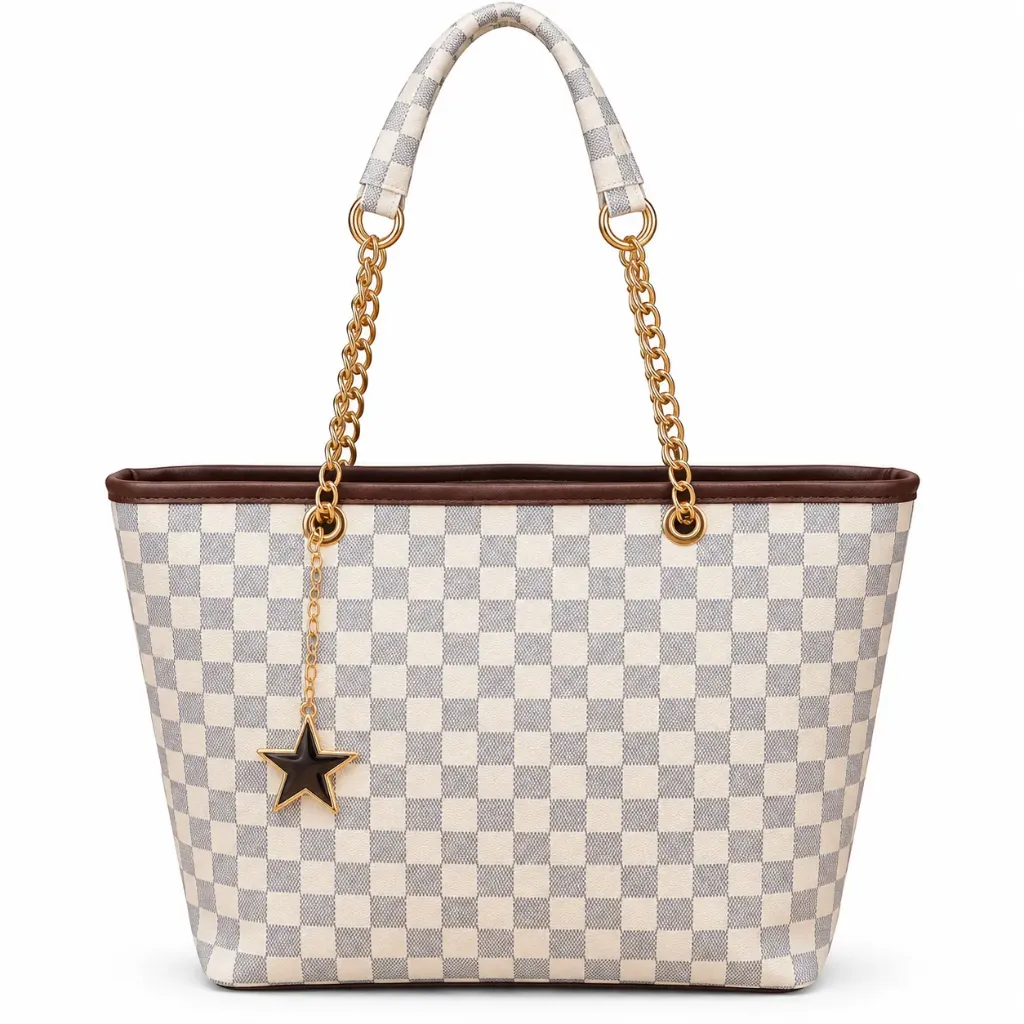 Check Chain  Elegant Handbag