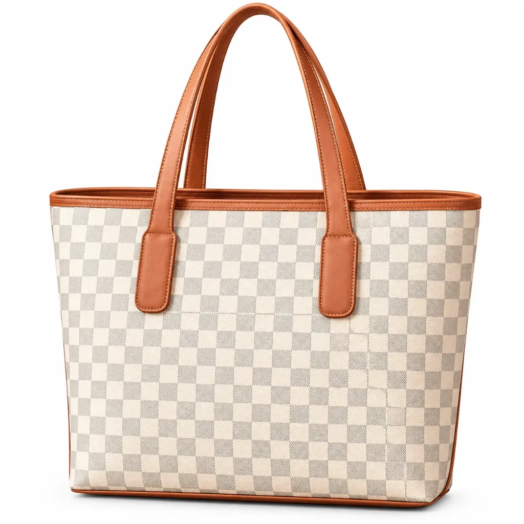 Classic Check Print Handbag